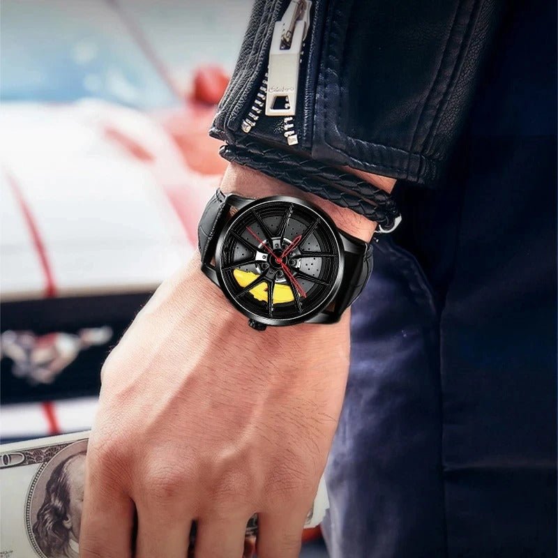 🏎️ Racing-Inspired Luxury Watch | Sport Rim Hub Design