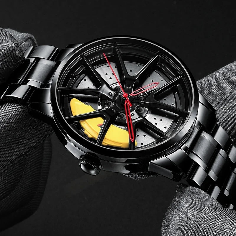 🏎️ Racing-Inspired Luxury Watch | Sport Rim Hub Design